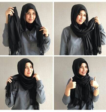 Model Hijab Simple Pashmina